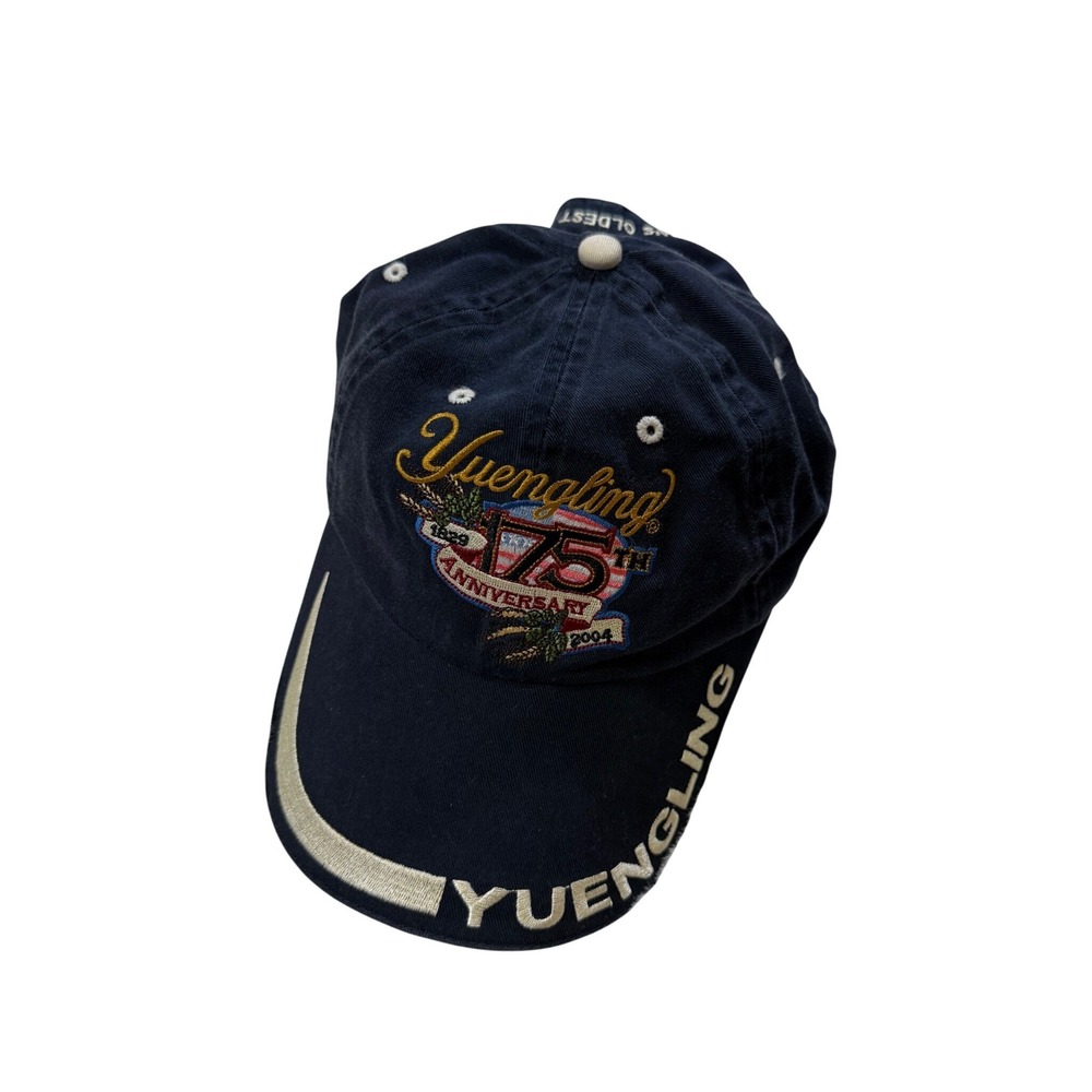 Yuengling Hat Navy Blue 175th Anniversary Brewery Embroidered Strapback Cap